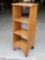 Oak Arts & Crafts Rolling Book Shelf