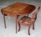 English Mahogany Pembroke Drop Leaf Table And Chair
