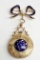 Gorgeous Vintage Toliro 18k Gold & Enamel Ladies Pendant / Brooch Watch with Hanger