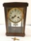 Waterbury Wood & Crystal Regulator Shelf Clock