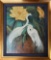 Jessie Arms Botke (1883-1971) - Egrets and Lotus Framed & Matted Print