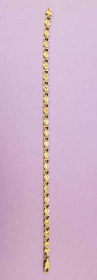 10k Gold Heart Bracelet