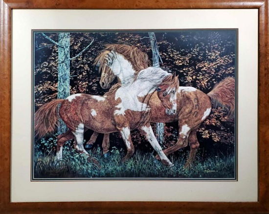 Jundy Larson In Spirit Only Framed, Matted, Signed and Numbered Limited Edition Print W/ COA