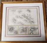 Framed And Matted 1875 