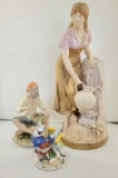 Lot Of 3 Porcelain Figurines