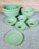 10 Pcs. Vintage Fireking Jadeite