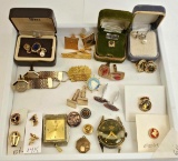 Mostly Men's Jewelry Lot incl. Gold Pins