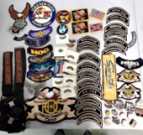Case Lot Of Harley Davidson Patches & Related Collectibles