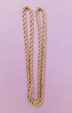14k Gold Endless Rope Chain