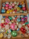 Approx. 45 Vintage Christmas Hand Blown Ornaments incl. Mercury Glass