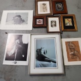 Lot Of 9 Framed And Unframed Nudes