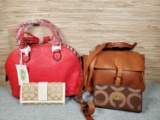 2 Hand Bags & Coach Wristlet & Wallet
