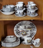 Approx. 45 Pcs. of English Staffordshire Yorkshire Ironstone Dinnerware