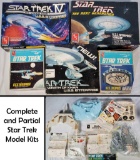 Star Trek Enterprise Model Kits, Klingon and Romulan Bird of Prey and More, Some Sets As Is