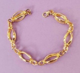 Renaissance Revival Chain MMA 14k Yellow Gold Bracelet