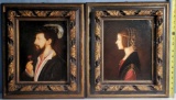 2 Copies Of Famous Portraits. Beatrice d?Este and George Boleyn