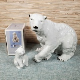 Royal Dux & Lladro Polar Bear Figurines