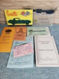 1966 Corvette Owner's Guide Manual with Other Related Paperwork