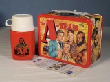 The A-Team Metal Lunch Box with Thermos and Papers Near Mint 1983