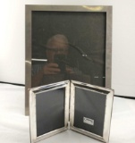 2 Silver Desk Picture Frames