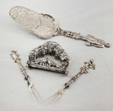 Lot Of 4 Pieces Of Russian Silver Tablewares
