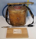 Vintage DB Smith Indian Firefighters Back Pack Fire Pump