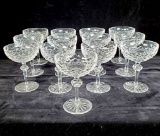 13 Waterford Crystal Powerscourt Champagne Glasses