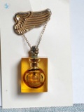 1940's Jacqueline Cochran Wing-Ding Perfume Bottle Pin