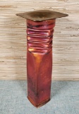 Signed Thomas R Markusen Copper Metalware Vase