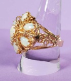 Custom Made 14k Gold Opal Ring