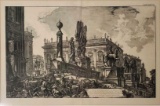 A. Francesco Piranesi Roman Book Plate XXVI-VII Engraving 