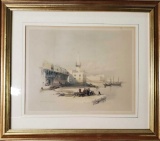 David Roberts Hand Colored Etching 