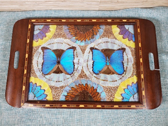 Beautiful Art Deco Butterfly Wing Tray