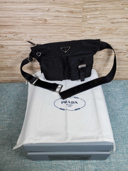 Black Nylon Prada Cross Body Bag New in Box