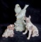 3 Animal Porcelain Figurines