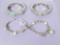 4 Judith Ripka Sterling Silver Bracelets