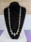Navajo Beaded Sterling Silver and Coin Necklace
