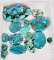 Turquoise Cabochons and Belt Buckle