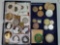 Tray Lot of Tokens and Medals