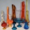 12 Pcs MCM Retro Art Glass Vases, Compotes, and More