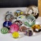 14 Art Glass Paperweights, Some Signed