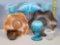 8 Pcs Vintage and Antique Carnival and Opalescent Glass