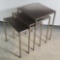 3 Stack MCM Style Metal Nesting Table Set