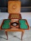 Vintage Notturno Intarsio Sorrento Italian Marquetry Game Table with Varied Game Tops and Roulette