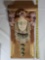 Art Nouveau Style Heavy Chalkware Portrait Bust Wall Shelf