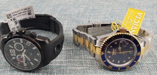 2 New Old Stcok Men's Wrist Watches Working