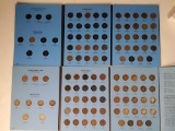 2 Partial Indian Head Small Cents Penny Albums with 85 Coins