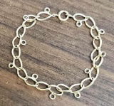 14k Gold Charm Bracelet