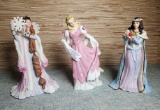 3 Lenox Legendary Princesses Porcelain Figurines