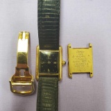 Used Cartier Ladies Tank Quatz Vermeil Argent 925 Wrist Watch